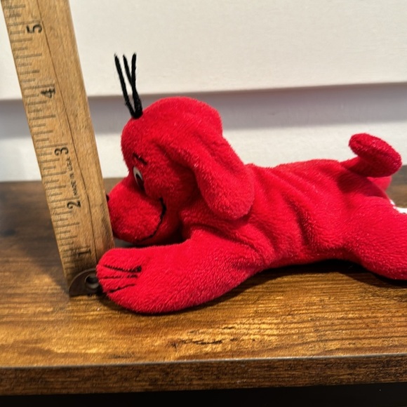 Vintage Clifford The Big Red Dog Plush Beanie Scholastic Side Kicks 8" - Picture 6 of 7